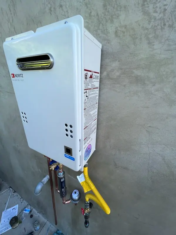 Tankless water heater installation for Sunnymeade homes